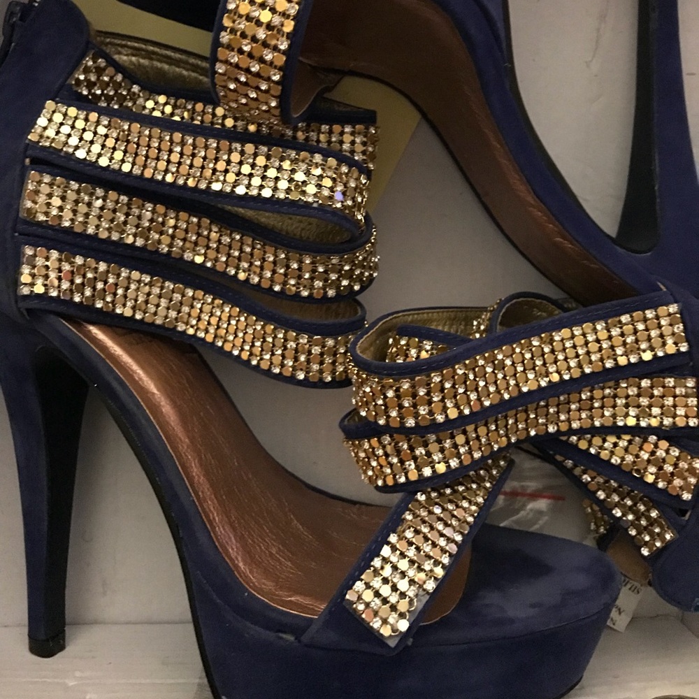 Blue heels